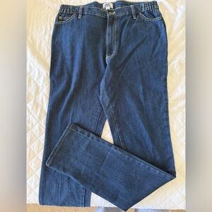 Liberty Blues Jeans Mens Size 36x40 Big Relaxed Fit Elastic-Side NWT.